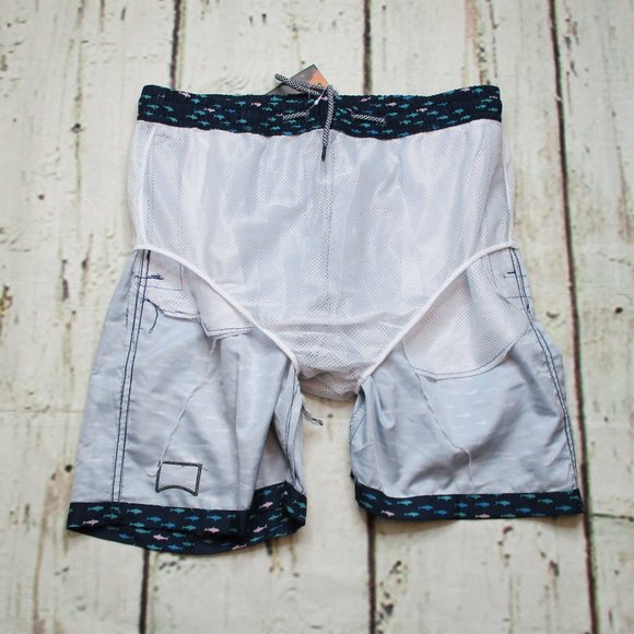 Beautiful Giant Shark Attack Swim Trunks - Picture 4 of 8